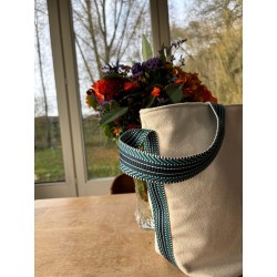 Beige - Bleu turquoise