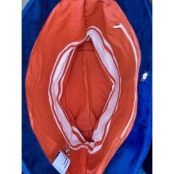 Suédine bleu roi sangle ethnique