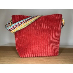 Mini Velours brique - multicolore