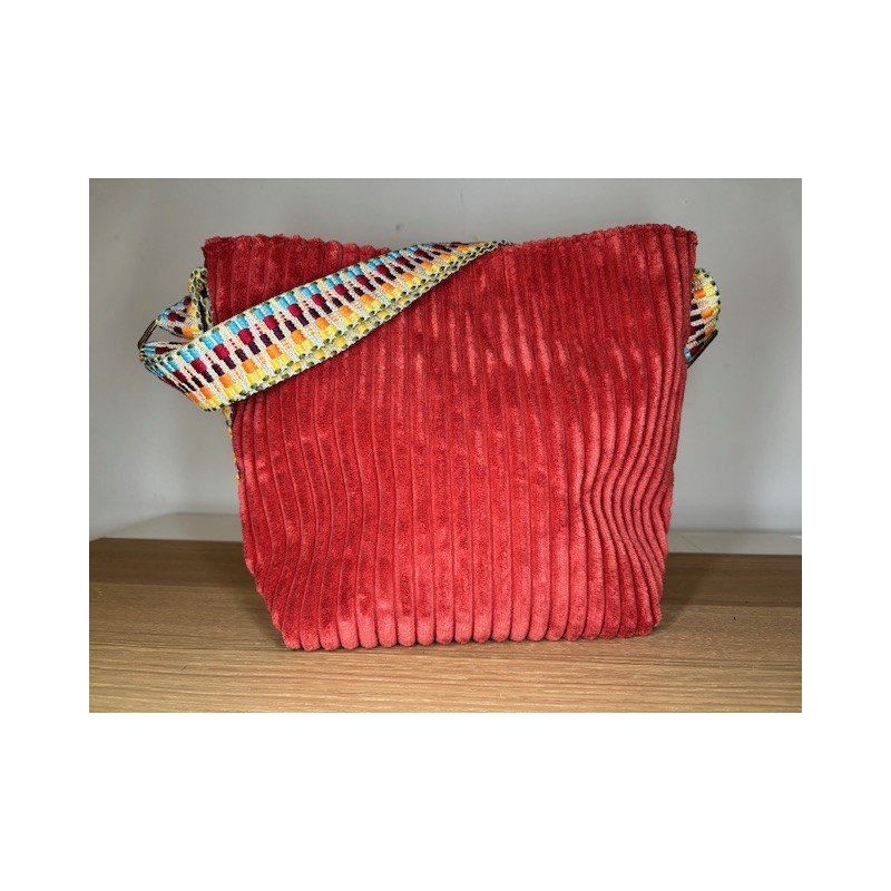 Mini Velours brique - multicolore