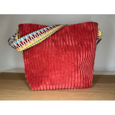Mini Velours brique - multicolore