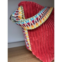Mini Velours brique - multicolore