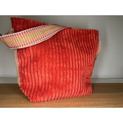 Mini Velours brique - rose