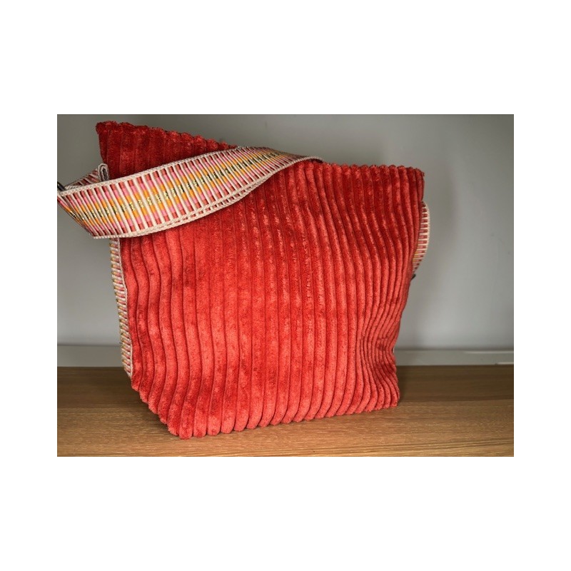 Mini Velours brique - rose