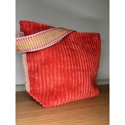Mini Velours brique - rose