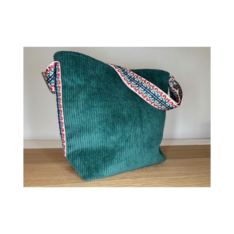 Mini Velours vert - beige vert bleu rouge