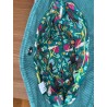Mini Velours vert - beige vert bleu rouge