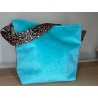 Mini turquoise - léopard