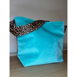 Mini turquoise - léopard