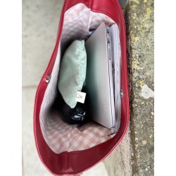 Cuir végétal bordeaux